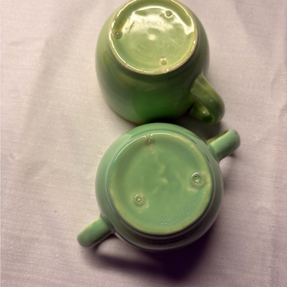 Planters.. or Green Ceramic Creamer and Sugar Set - Picture 4 of 4